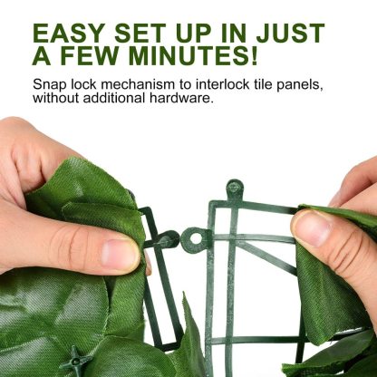 Artificial Plants Expandable Privacy Fence