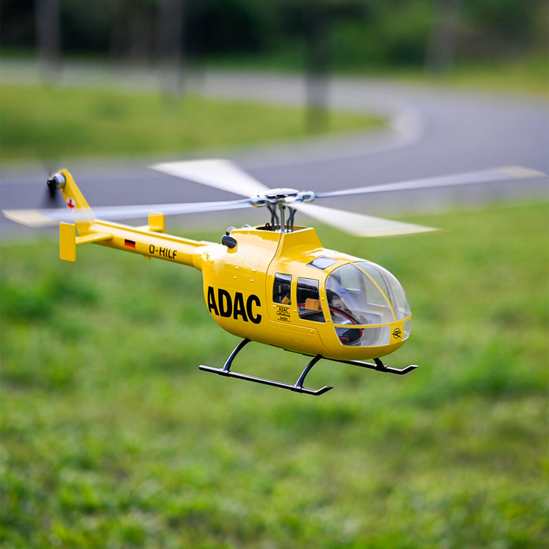 🛩️FLYWING BO105 470 Size Scale GPS Heli Drone 2.4G 6CH Big Military RC Helicopter With H1 Flight Controller