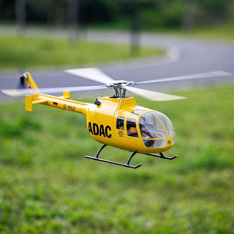 🛩️FLYWING BO105 470 Size Scale GPS Heli Drone 2.4G 6CH Big Military RC Helicopter With H1 Flight Controller