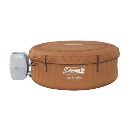 Inflatable Tub Round Portable Outdoor Spa with 20 Soothing Air Nozzles and Cover