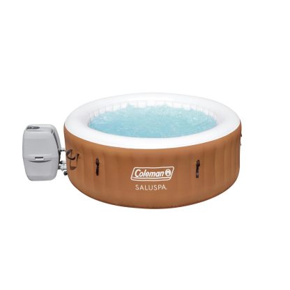 Inflatable Tub Round Portable Outdoor Spa with 20 Soothing Air Nozzles and Cover