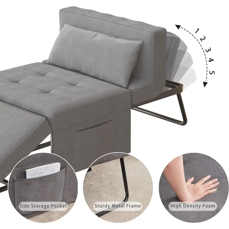 4 in 1 multifunctional folding sofa bed 