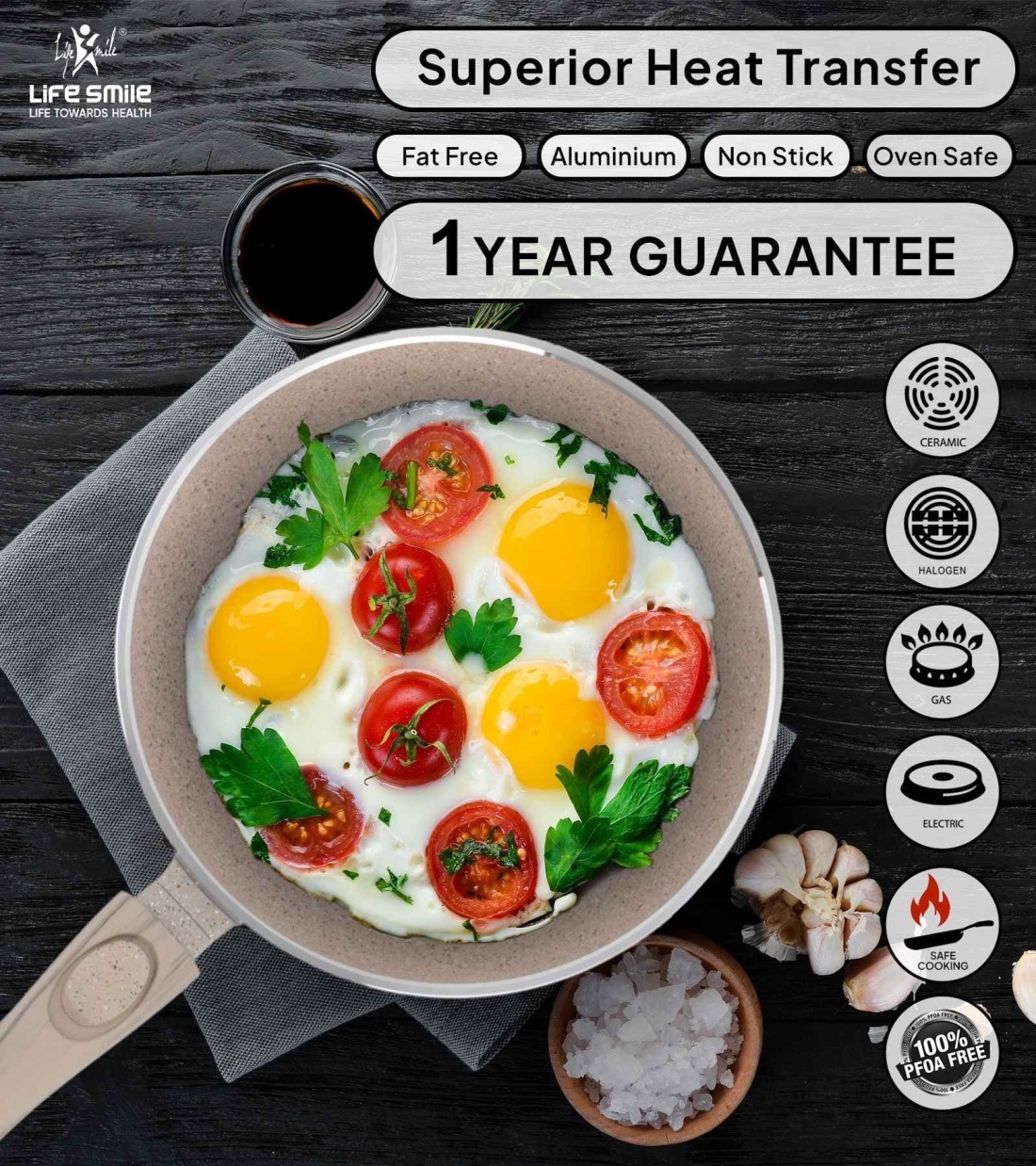 Cookware Set 29 pieces with Multiple Layer Granite Coating