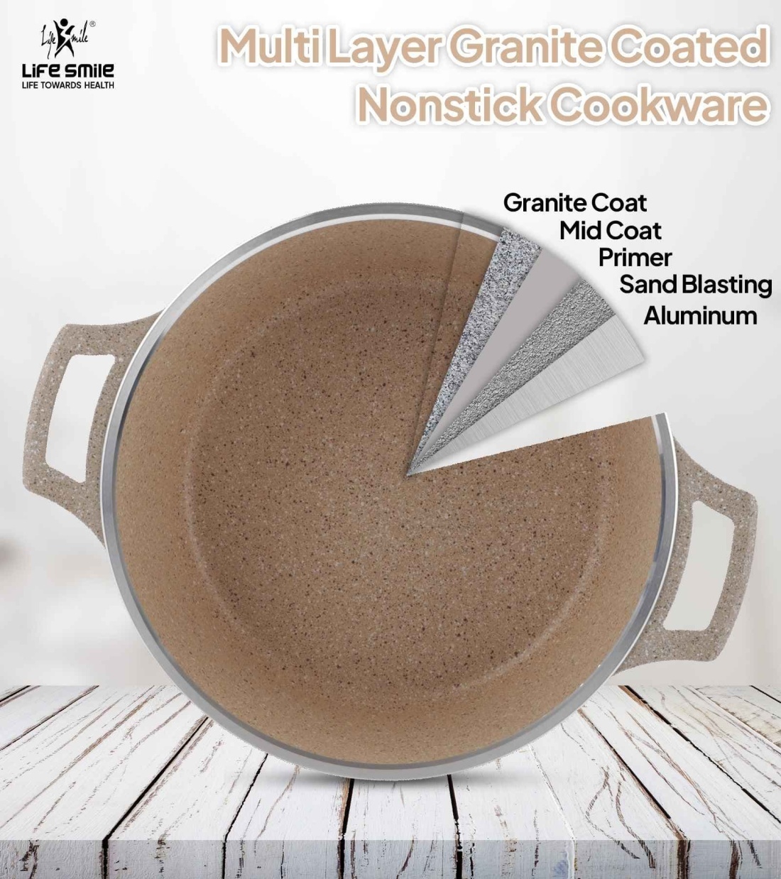 Cookware Set 29 pieces with Multiple Layer Granite Coating