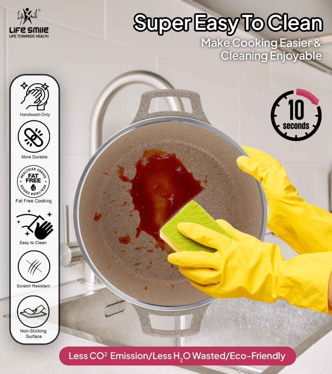 Cookware Set 29 pieces with Multiple Layer Granite Coating