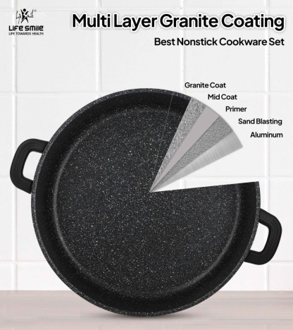 Cookware Set 29 pieces with Multiple Layer Granite Coating