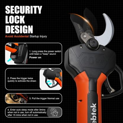 2 In 1 Electric Pruning Shears 40MM