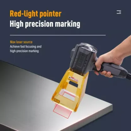 20W 30W Handheld Portable Fiber Laser Marking Etching Engraving Machine Engraver