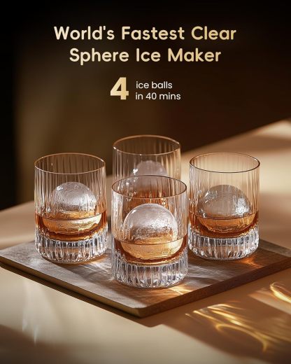 2" Clear Ice Ball Maker with CrystalFlux Technology