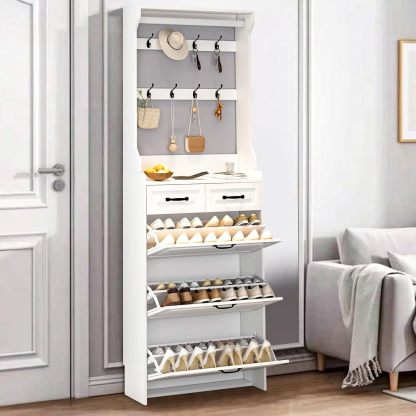 👞✨ Elegant and Space-Saving Entrance Shoe Cabinet! 