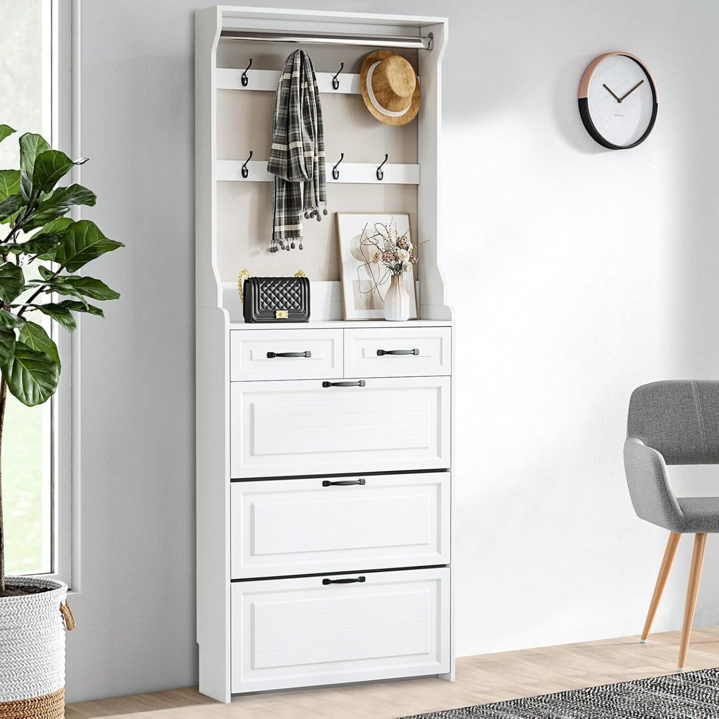 👞✨ Elegant and Space-Saving Entrance Shoe Cabinet!
