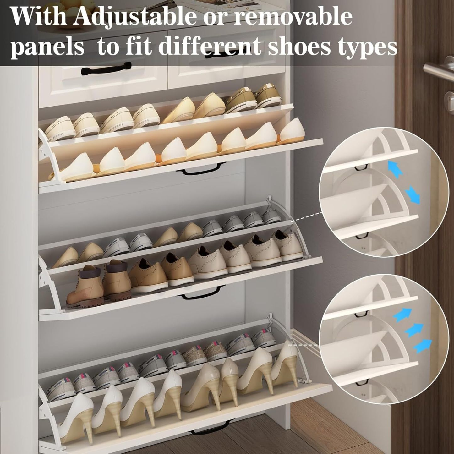 👞✨ Elegant and Space-Saving Entrance Shoe Cabinet!