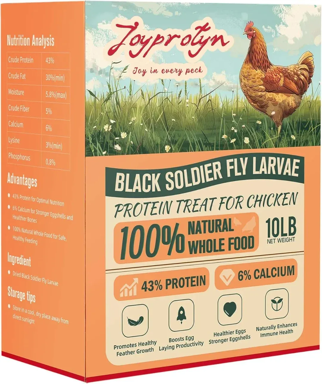 Dried Black Soldier Fly Larvae For Chicken