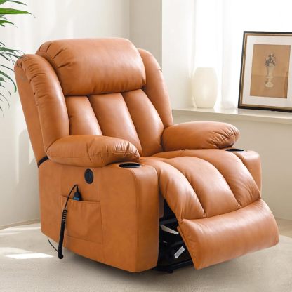 Oversized Electric Recliner Chair with Massage and Heat