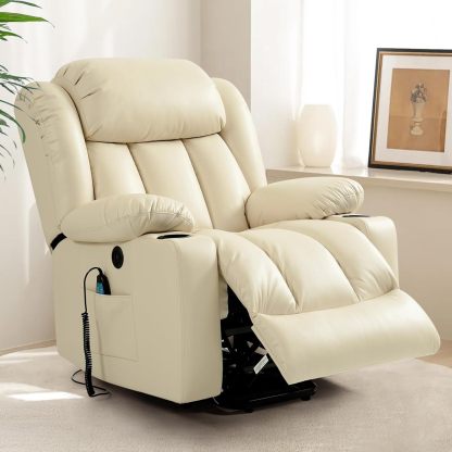 Oversized Electric Recliner Chair with Massage and Heat