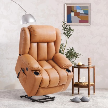 Oversized Electric Recliner Chair with Massage and Heat