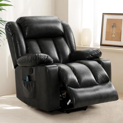Oversized Electric Recliner Chair with Massage and Heat