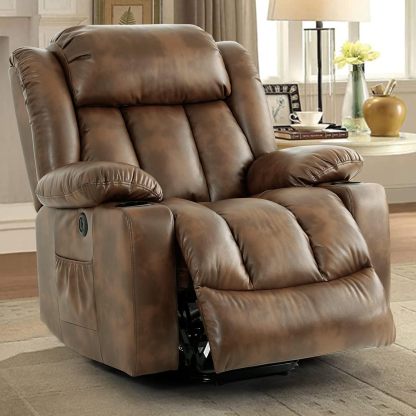 Oversized Electric Recliner Chair with Massage and Heat