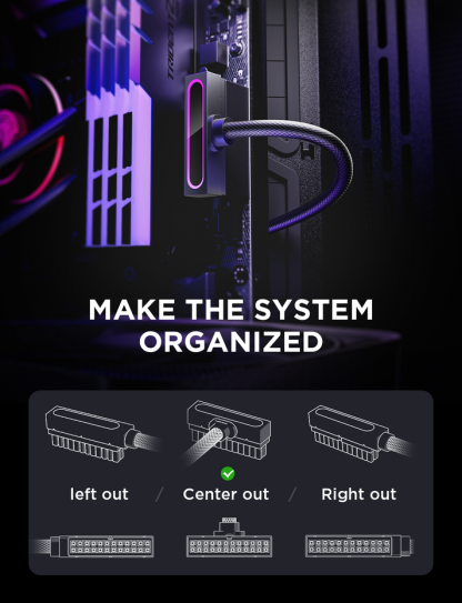 Hydrus-24PIN ARGB PSU Extension Cable (Only 200 pieces for pre-sale, limited)