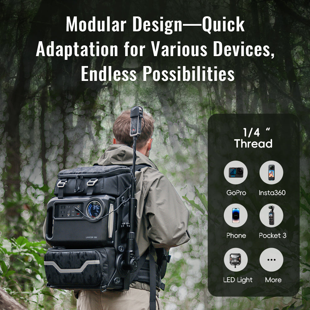 🧳Lancer300 Adventure Kit – Ultimate Modular Backpack for Outdoor Exploration
