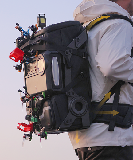 🧳Lancer300 Adventure Kit – Ultimate Modular Backpack for Outdoor Exploration