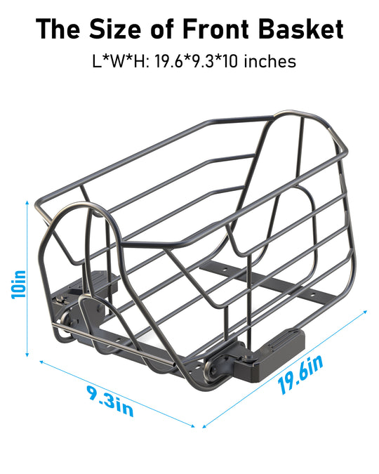 800W(Peak) Electric Scooter with Removeable Front And Back Basket