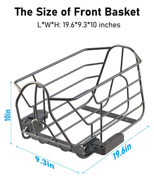 800W(Peak) Electric Scooter with Removeable Front And Back Basket