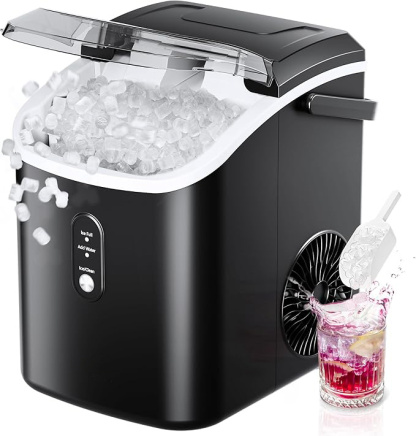 🔥HOT SALE🧊Nugget Ice Maker Countertop with Handle 