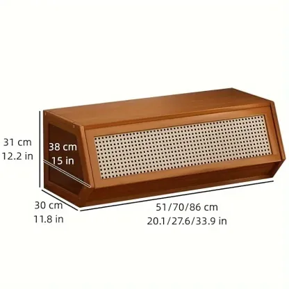 DIY Bamboo Bookshelve, 30cm Deep Bookshelf, ABS Engineering Plastic Flip Bookcase with Dustproof Back Panel, Display Cabinet for Corridor, Living Room and Bedroom