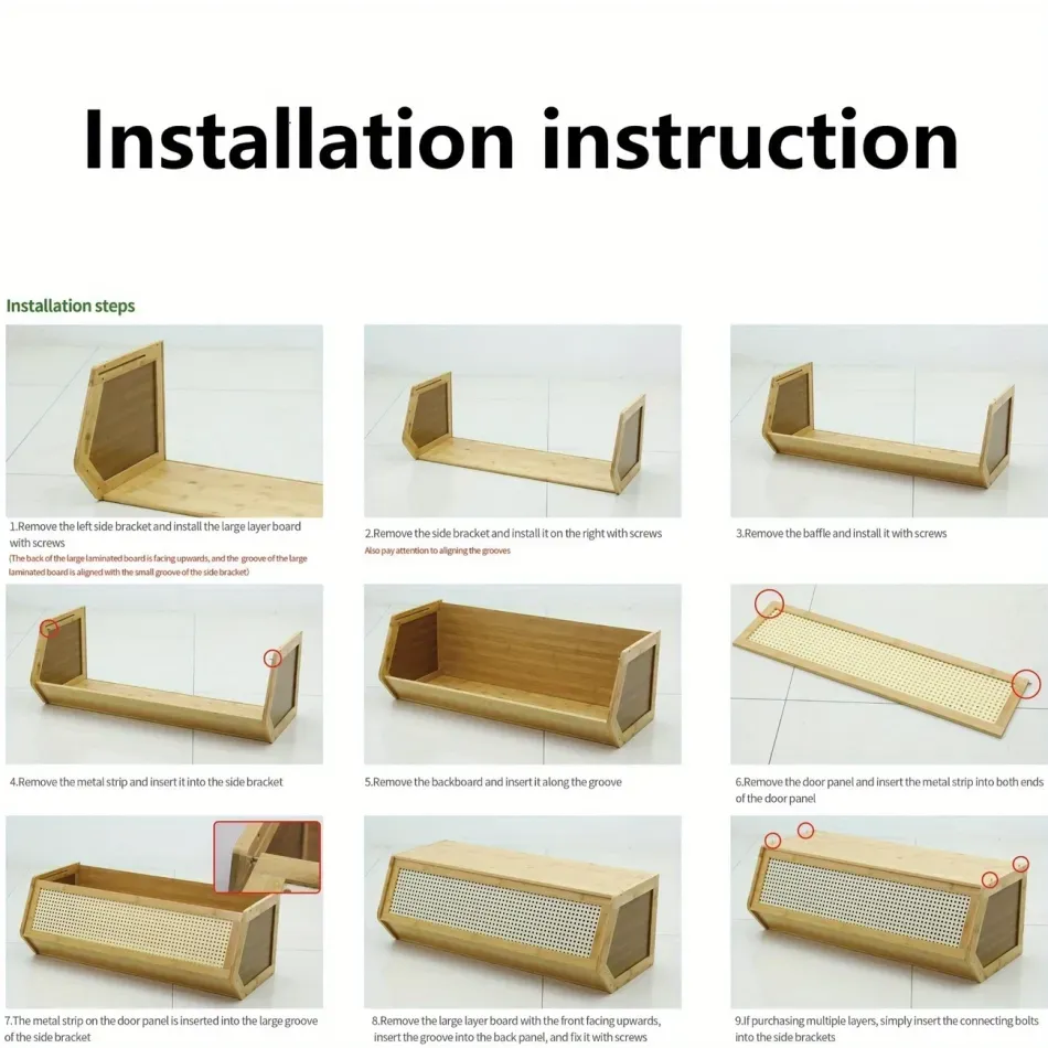 DIY Bamboo Bookshelve, 30cm Deep Bookshelf, ABS Engineering Plastic Flip Bookcase with Dustproof Back Panel, Display Cabinet for Corridor, Living Room and Bedroom
