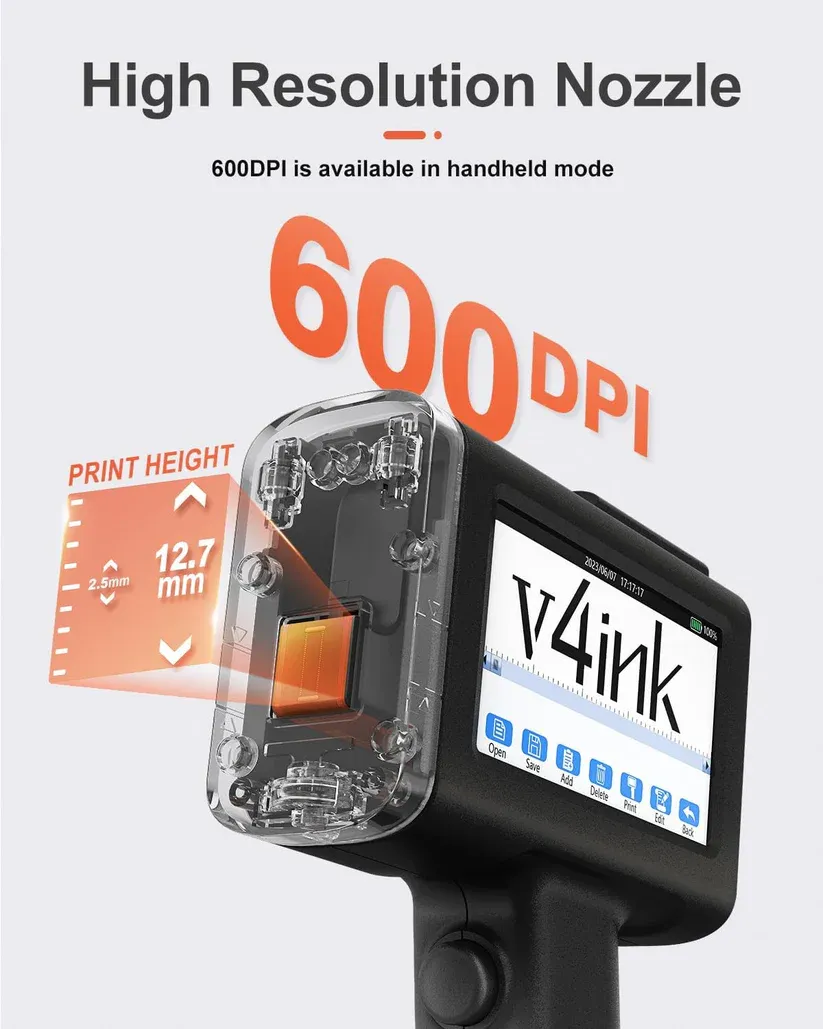 🪄High Definition Portable Handheld Inkjet Marking and Lot Coding Printer