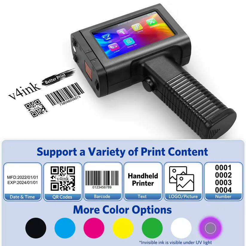 🪄High Definition Portable Handheld Inkjet Marking and Lot Coding Printer