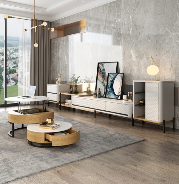 🎉Massive Discount🛒Round Coffee Table with Lift Up Top and Hidden Storage Space and Metal Frame