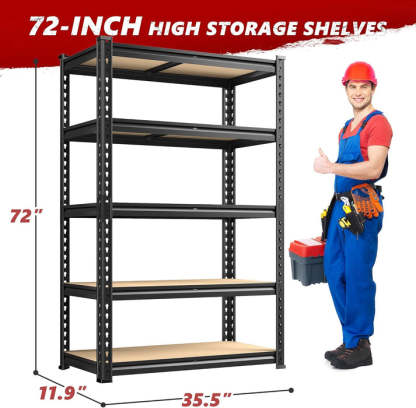 🛠️  Industrial-Grade 5-Tier Storage Powerhouse ⚙️🏗️