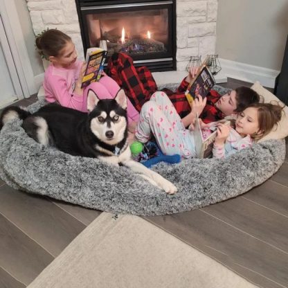 ✨TODAY ONLY🔔Luxury Super Large Sleep Deeper Oval Bed Human Dog Bed