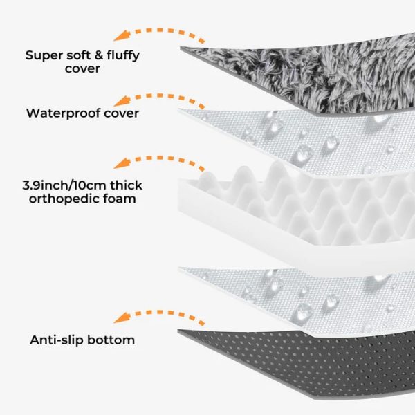 ✨TODAY ONLY🔔Luxury Super Large Sleep Deeper Oval Bed Human Dog Bed