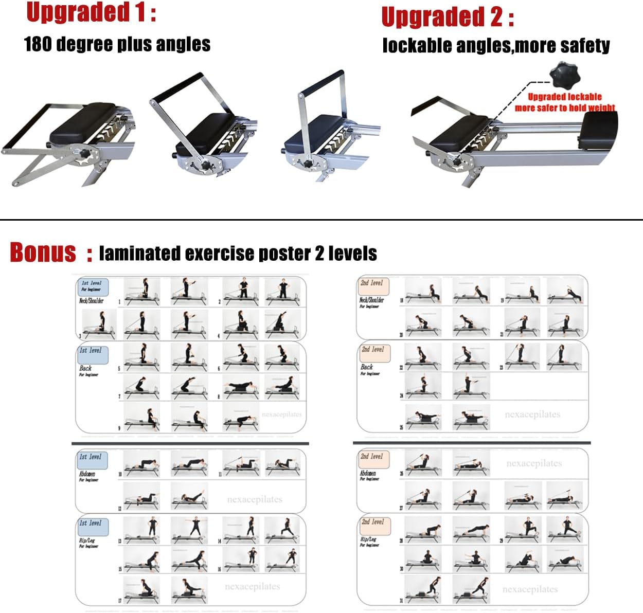 Foldable Pilates Machine Equipment for Home