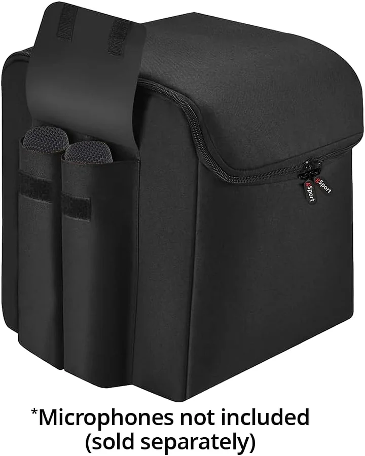100W Sound, Built-in Dynamic Light Show, and Splash Proof Design, Black