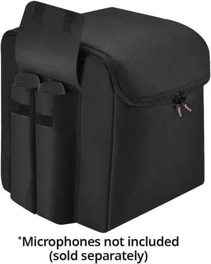 100W Sound, Built-in Dynamic Light Show, and Splash Proof Design, Black