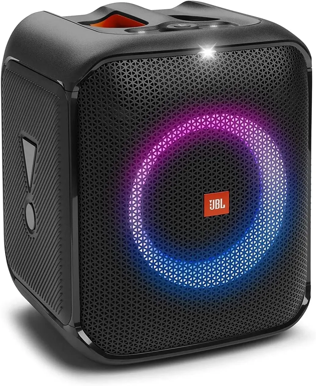 100W Sound, Built-in Dynamic Light Show, and Splash Proof Design, Black