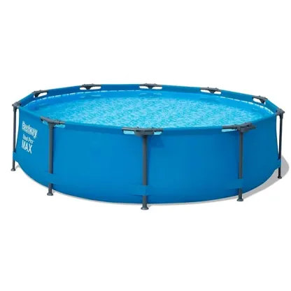 Round Metal Frame Above Ground Outdoor Backyard Swimming Pool Set