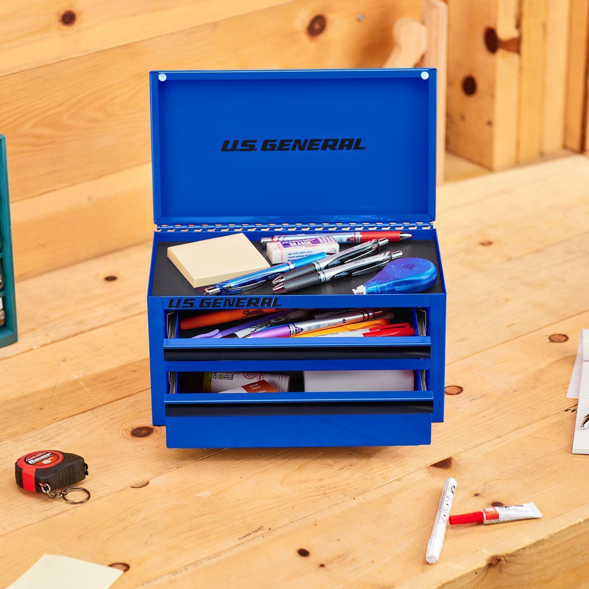 U.S. GENERAL Mini Steel Toolbox