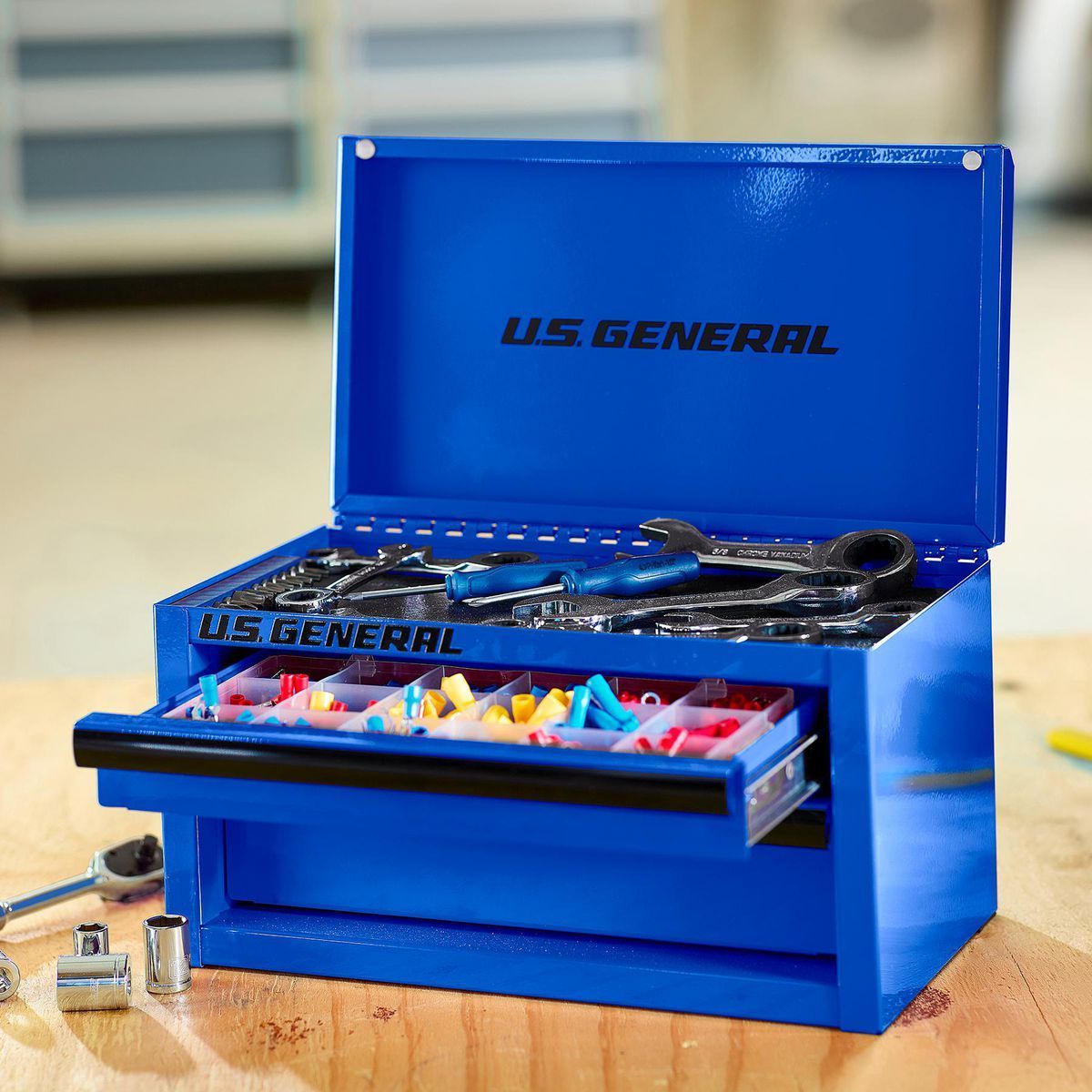 U.S. GENERAL Mini Steel Toolbox