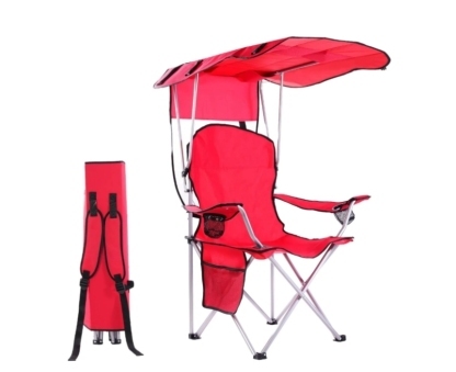 New Upgrade Wide lawn chair, camping chairwith foldable sunshade