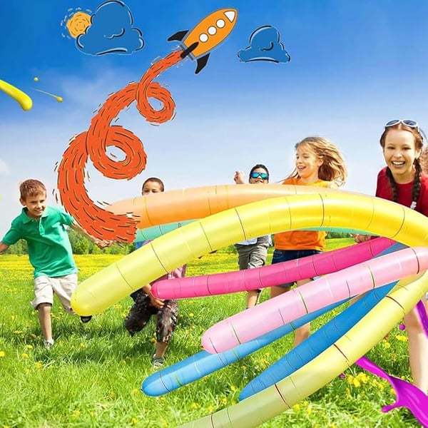 ✨LAST DAY ONLY 49% OFF🔥 [100 Pack] Rocket Balloons Plus 1 Easy-To-Use Pump - Party Pack