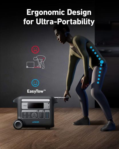 Anker SOLIX F2000 Solar Generator, 2048Wh Portable Power Station with LiFePO4 Batteries and 2× 200W Solar Panel, GaNPrime Technology, 4 AC Outlets Up to 2400W for Home, Power Outages, Camping, and RVs 1