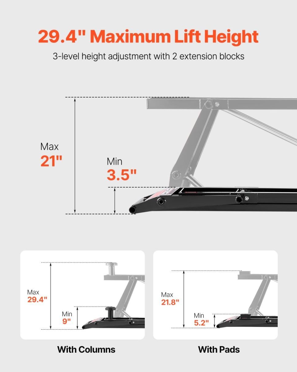 VEVOR Car Lift, 7000 lbs Capacity Car Lifts for Home Garage