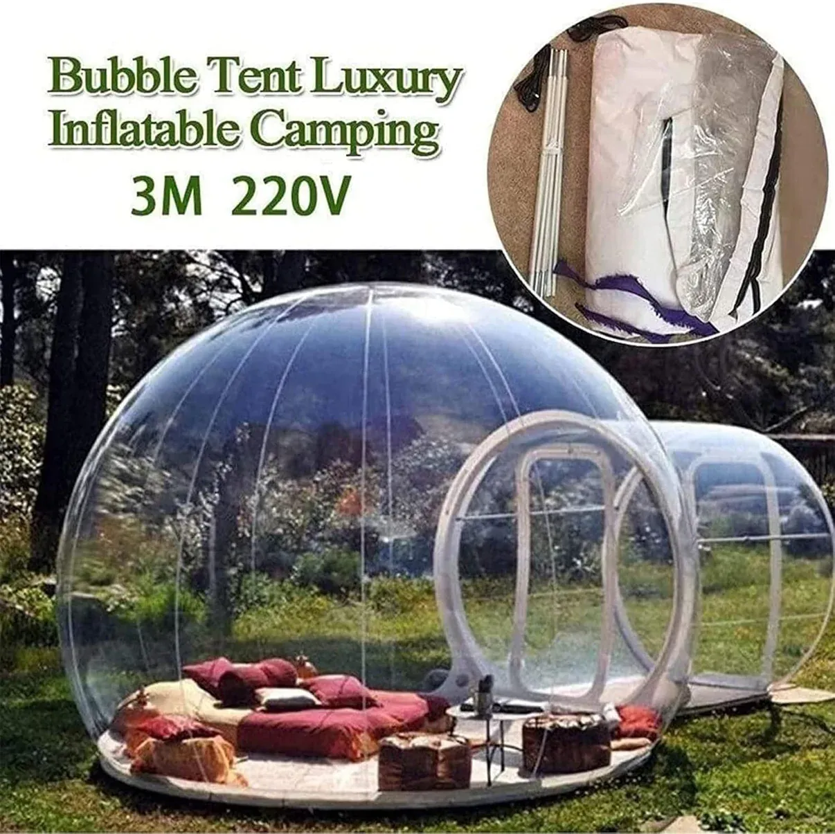 🌐 DreamDome™ – The Ultimate Transparent Tent for Magical Moments ✨🎉