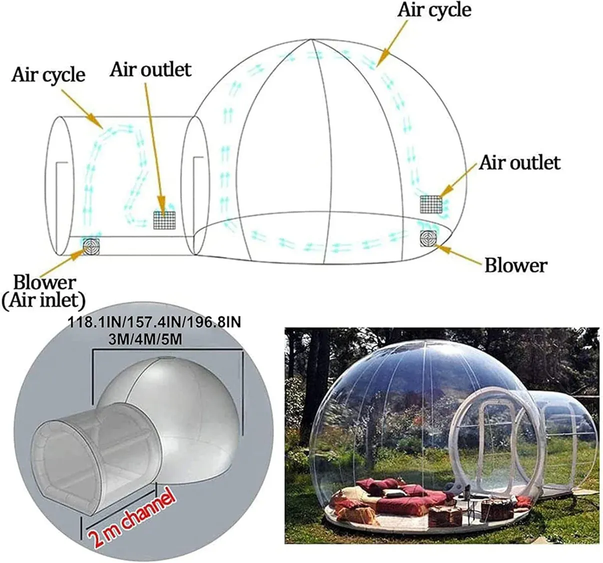 🌐 DreamDome™ – The Ultimate Transparent Tent for Magical Moments ✨🎉