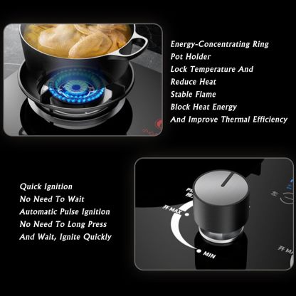 Gas Stove, with 2 Burners, 5.2KW with Timer Function